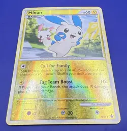 ⚡Minun 34/95 Reverse Holo Pokemon Unleashed TCG Card HP 2010 - Image 1