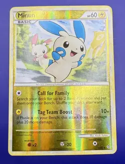 ⚡Minun 34/95 Reverse Holo Pokemon Unleashed TCG Card HP 2010 - Image 2