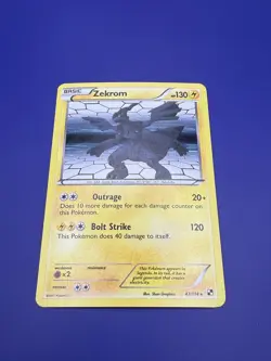 ⚡Zekrom 47/114 Black & White Holo Pokemon Card LP-NM 2011 - Image 2