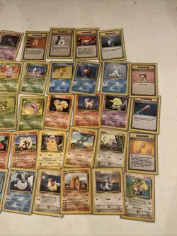 Vintage Pokemon Lot Of 39 Cards Commons/Uncommon/rare WOTC Era Base Set - Image 2