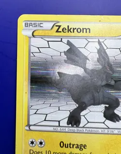 ⚡Zekrom BW005 Black & White Holo Promo Pokemon Card HP 2011 - Image 4