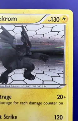 ⚡Zekrom BW005 Black & White Holo Promo Pokemon Card HP 2011 - Image 5
