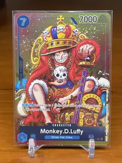 Monkey D. Luffy Convention Exclusive Foil 2024 Promo Card P-043 English - Image 1