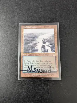 Polluted Delta - Artist Signed - MTG - NM - Non-Foil - Onslaught - Image 1