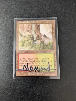 Wooded Foothills - Artist Signed - MTG - NM - Non-Foil - Onslaught - Image 1