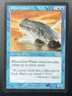 Great Whale | LP | Urza’s Saga | USG #77 | MTG - Image 1