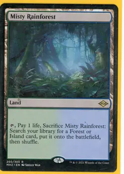 2021 Magic the Gathering Misty Rainforrest Land Modern Horizons 2 Near Mint - Image 1