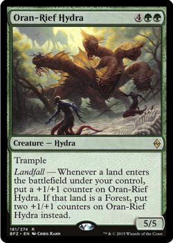 Oran-Rief Hydra 181/274 Battle for Zendikar MTG Rare - Image 1