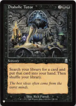 Diabolic Tutor U The List Reprints 129/350 LP-NM MTG - Image 1