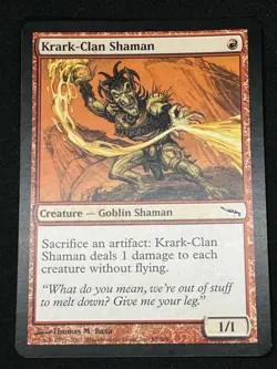Magic the Gathering MTG Krark-Clan Shaman Red Mirrodin Common - Image 1