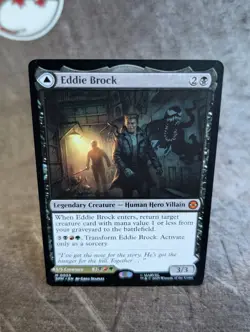MTG, Eddie Brock, Venom, Lethal Protector (#055) Spider-Man, Non-Foil, NM Mythic - Image 1