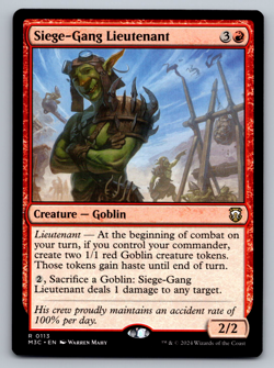 Siege-Gang Lieutenant R 0113 Modern Horizons 3 Regular - Image 1