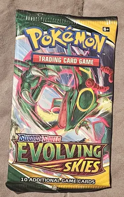 Pokemon TCG Evolving Skies Booster Pack Factory Sealed - Image 1