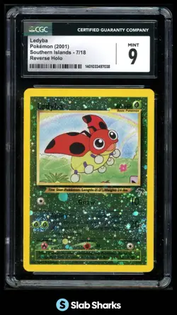 2001 POKEMON SOUTHERN ISLANDS #7/18 LEDYBA CGC 9 - Image 1