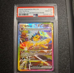 Pokemon prismatic Evolutions 153 Jolteon Ex Special Illustration Rare PSA 10 - Image 1