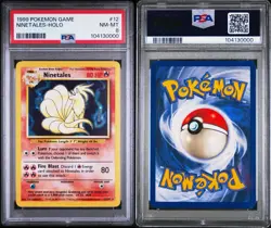 1999 Pokemon Game, NINETALES-HOLO, 012, PSA 8, NM-MINT - Image 3