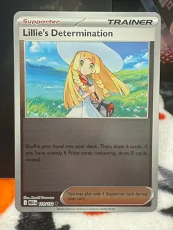 Lillie’s Determination 119/132 Uncommon Reverse Holo Pokemon Mega Evolution NM - Image 3