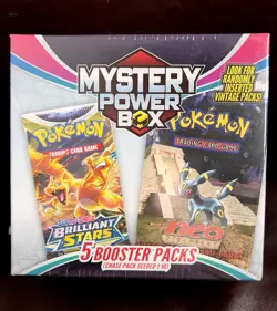 Pokemon Mystery Power Box Chase Pack Seeded 1:10 (5 Booster Packs) NEW SEALED - Image 1