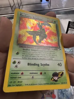 Rocket's Scyther 013/132 Pokemon TCG Gym Heroes Unlimited Holo Rare WOTC 2000 - Image 5