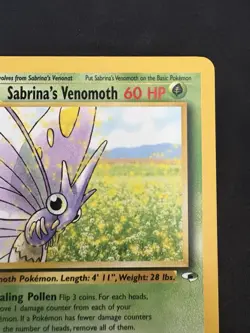 Pokemon TCG Sabrina's Venomoth Gym Heroes 34/132 Non-holo Rare Vintage WotC - Image 3