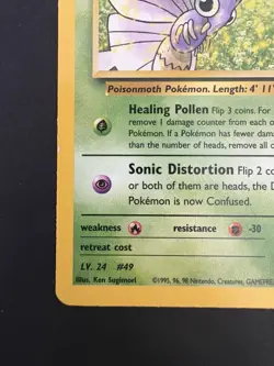 Pokemon TCG Sabrina's Venomoth Gym Heroes 34/132 Non-holo Rare Vintage WotC - Image 5