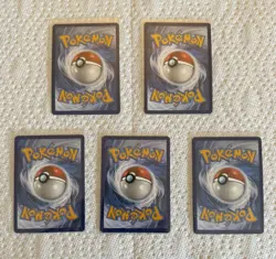 5x 2025 Pokemon TCG Black Bolt Victini Pokeball Reverse Holo #012/086 - Image 2