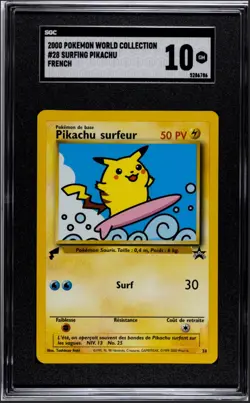 Pikachu World Collection Complete Set (7) SGC 10 (1) 9.5 (1) 9 Graded Pokemon - Image 3