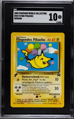 Pikachu World Collection Complete Set (7) SGC 10 (1) 9.5 (1) 9 Graded Pokemon - Image 4