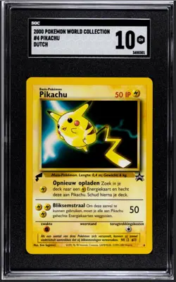 Pikachu World Collection Complete Set (7) SGC 10 (1) 9.5 (1) 9 Graded Pokemon - Image 5