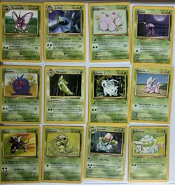 Pokemon TCG 1995-1999 Vintage Grass Type Lot Of 12 (Bulbasaur, Ivysaur.) - Image 1