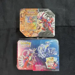 Pokemon Slashing Legends Koraidon Tin And Pokemon 2023 Collectors Chest Sealed! - Image 1