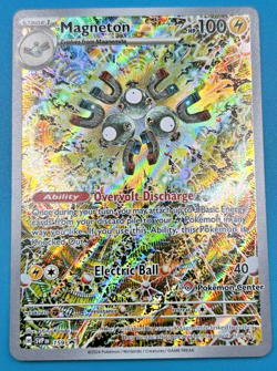 Pokemon TCG Magneton SVP 159 Surging Sparks Pokemon Center Stamped 2 - Image 1