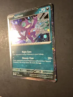 2023 Pokemon S&V Paldea Evolved COSMIC Holographic Holo Sableye 136 /193 Rare - Image 3
