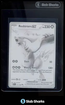 2025 POKEMON SV WHITE FLARE - WHT EN #173/086 RESHIRAM EX BLACK AND WHITE RARE - Image 1
