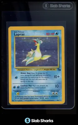 1999 POKEMON FOSSIL #10/62 LAPRAS - Image 1