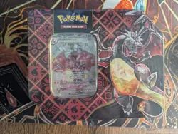 Pokemon TCG Scarlet and Violet Paldean Fates Tin Shiny Charizard ex Sealed - Image 1