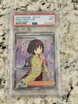 Erika'S Invitation 2023 Pokemon Mew En-151 #196/165 Ultra Rare PSA 9 - Image 1