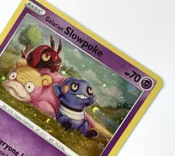Galarian Slowpoke Pokemon SWSH126 Promo cosmos Holo Double Swirl 🍥🍥 Gazing NM - Image 5