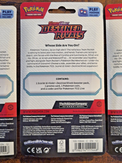 Pokemon Destined Rivals Single Pack Blister Eevee & 2x Zarude 3-Pack Lot S093_2 - Image 4