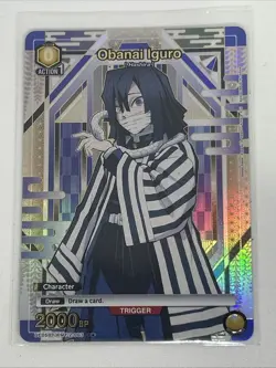 Union Arena Demon Slayer Obanai Iguro UE05BT/KMY-2-003 - Image 1