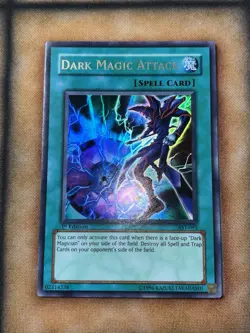 1996 Yu-Gi-Oh! 1st Edition Foil Dark Magic Attack #AST-095 Vintage Yugioh - Image 1