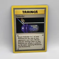 Pokemon TCG Defender 80/102 Unlimited Base Set Trainer Card - Image 1