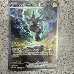 Pokemon TCG Zekrom EX Black Bolt English Card 166/086 Fresh From Pack - Image 1