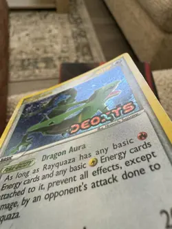 -MP/HP- RAYQUAZA Reverse Holo 22/107 STAMPED Rare Foil Pokemon Card EX DEOXYS - Image 4