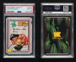 1999 Nintendo Donkey Kong Card Game Japanese Kaptain Skurvy #K1005 PSA 8 - Image 3