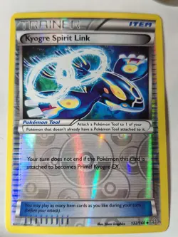 Kyogre Spirit Link 132/160 XY Primal Clash Reverse Pokemon Holo Foil Nice! - Image 1