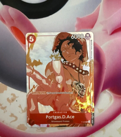 One Piece Card Game TCG - Portgas D. Ace (P-028) Gift Collection Promo Card - Image 1
