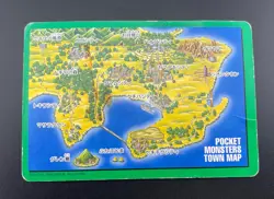 Venusaur Town Map 000 Bandai Carddass Part 1 Green - Japanese Pokemon Card MP/HP - Image 2