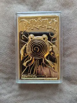 Burger King 1999 Pokemon Poliwhirl 23K Gold Plated Trading Card - Image 1