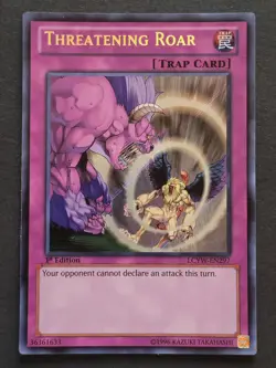 Threatening Roar 1st Edition Secret Rare LCYW-EN297 Yu-Gi-Oh! trading card - Image 2